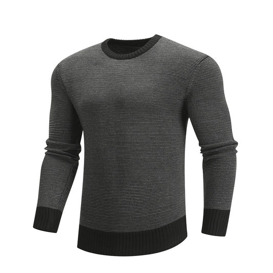 Baumwolle Gespleißt Pullover Pullover Männer Casual Warme Oansatz Herren Gestrickte Pullover Winter Mode Pullover