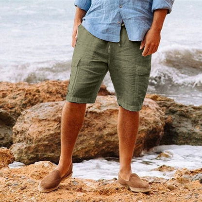 Hawaiian cotton/linen shorts