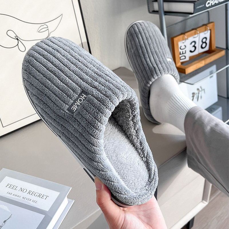 Warm slippers with anti-slip