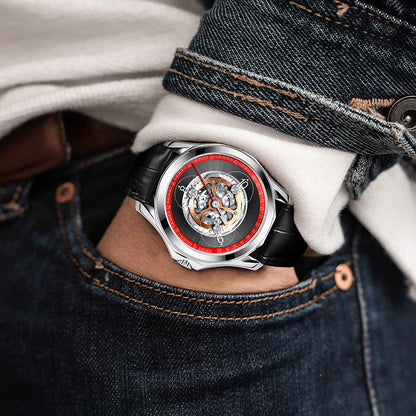 Small Men's Watch with Open Heart: Elegance and Precision in One