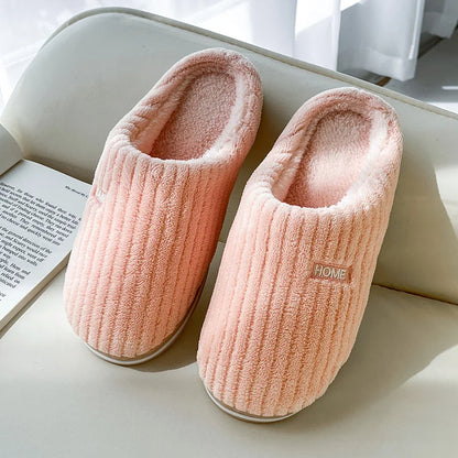 Warm slippers with anti-slip