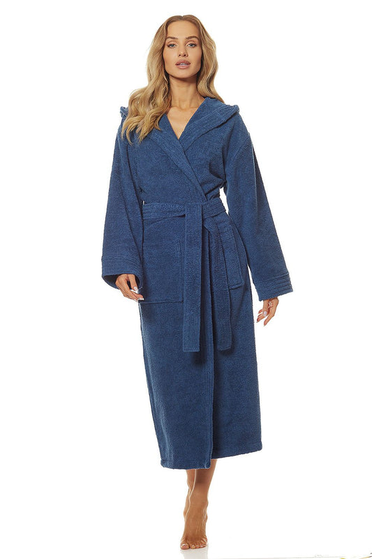 Long dressing gown model 188083 L&amp;L collection