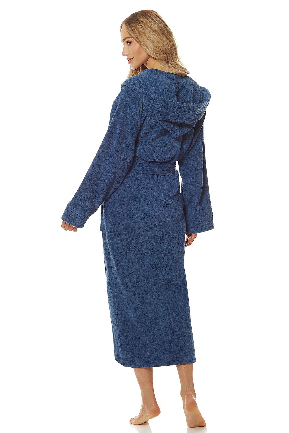 Long dressing gown model 188083 L&amp;L collection