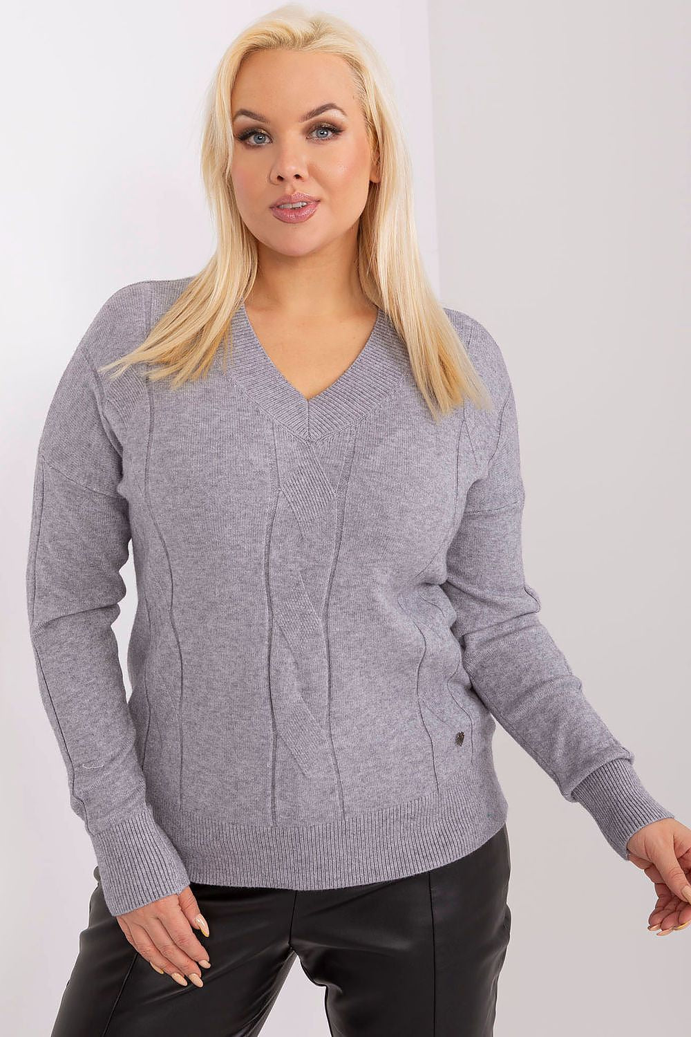 sweater plus size model 190061 Factory Price