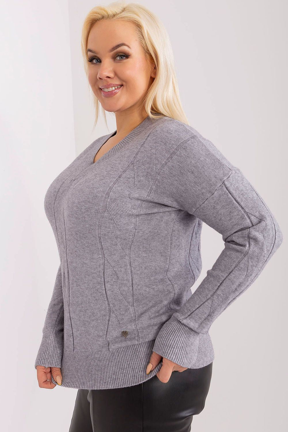 sweater plus size model 190061 Factory Price