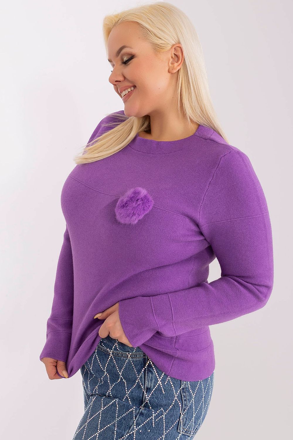 sweater plus size model 190072 Factory Price