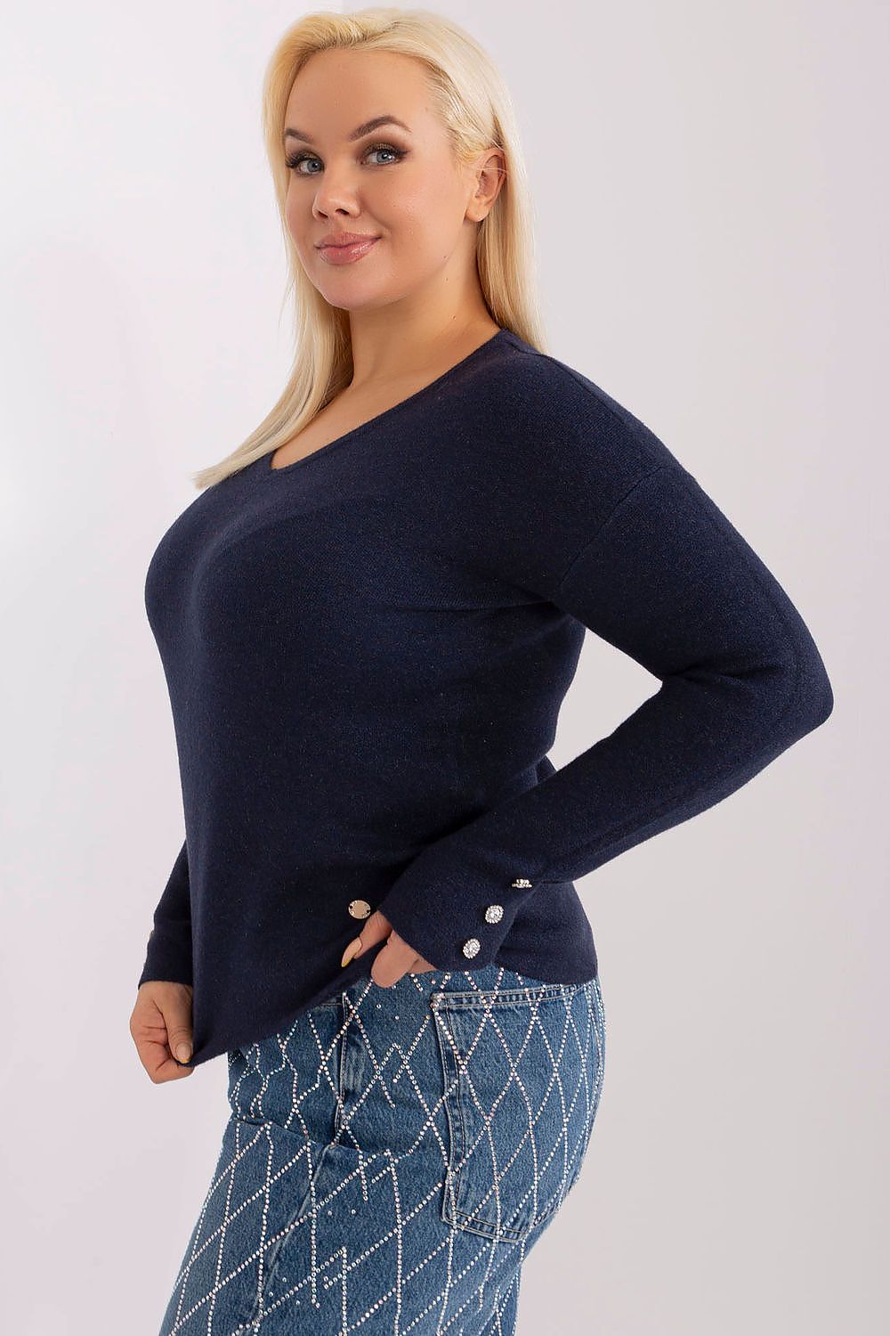 sweater plus size model 190091 Factory Price