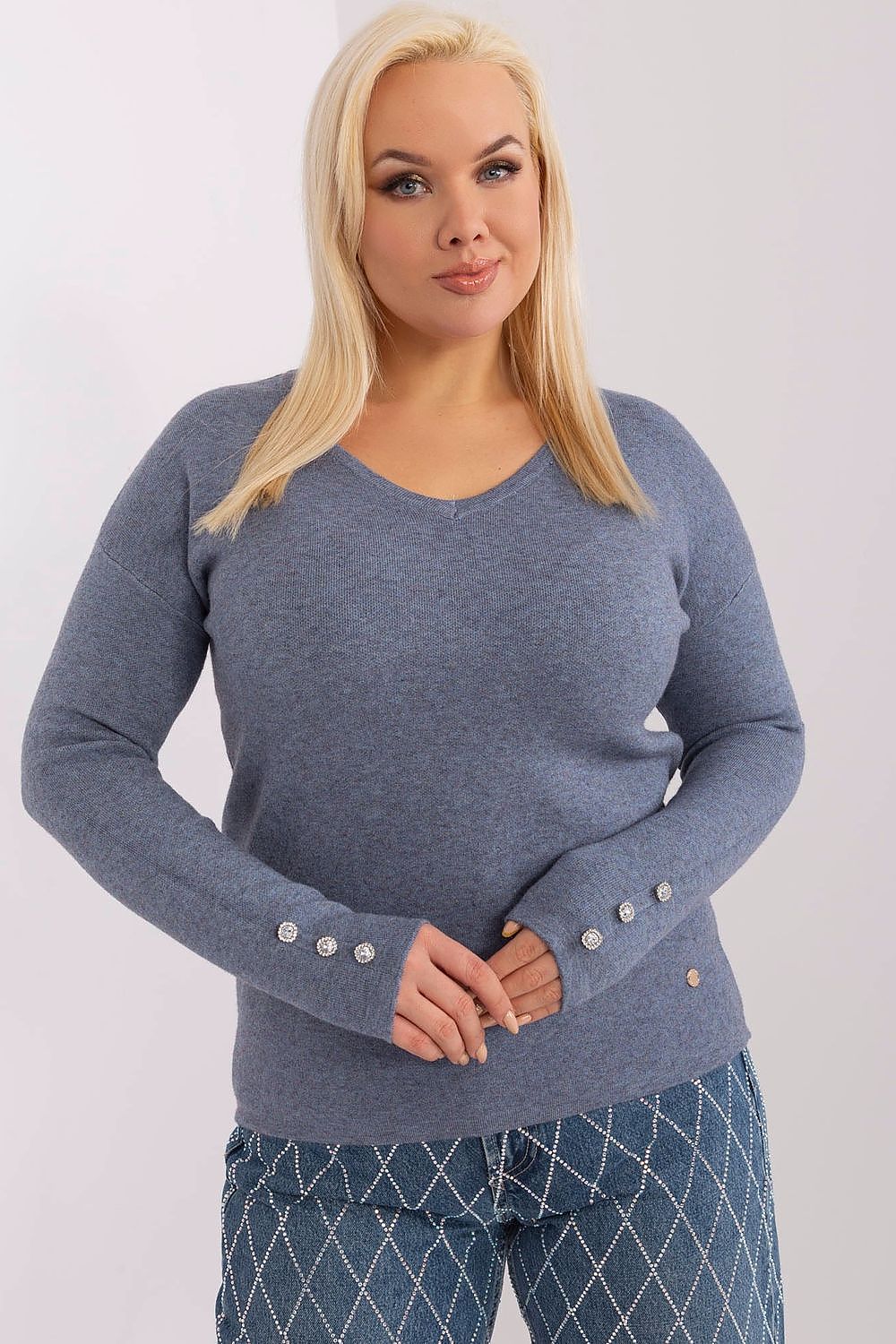 sweater plus size model 190091 Factory Price