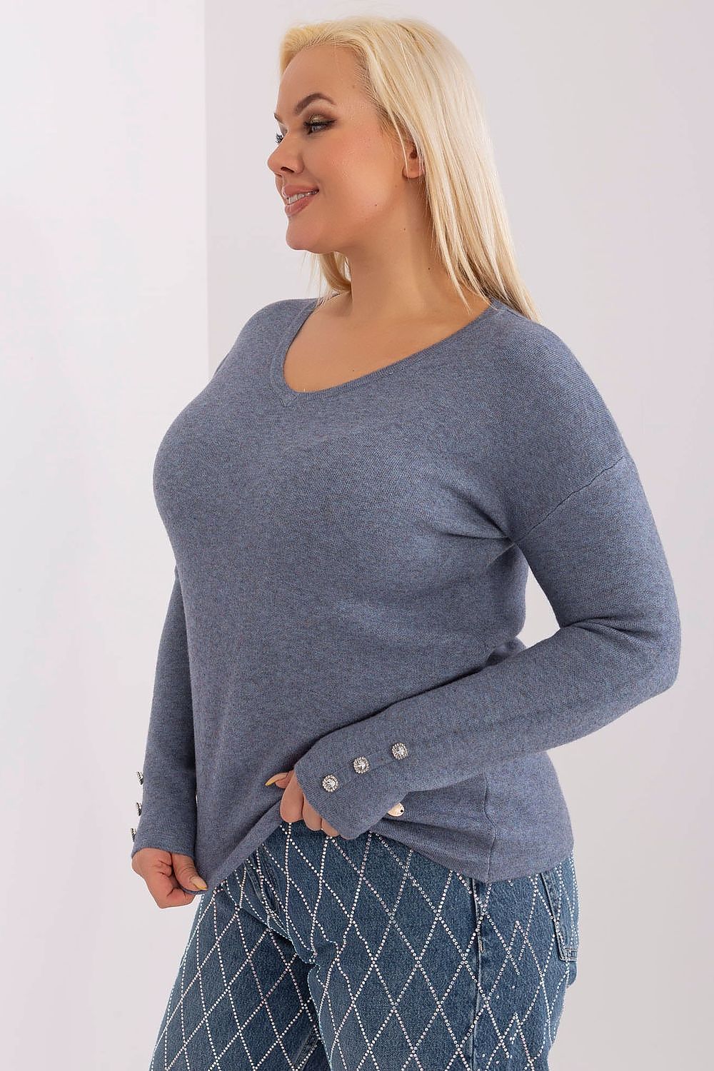 sweater plus size model 190091 Factory Price