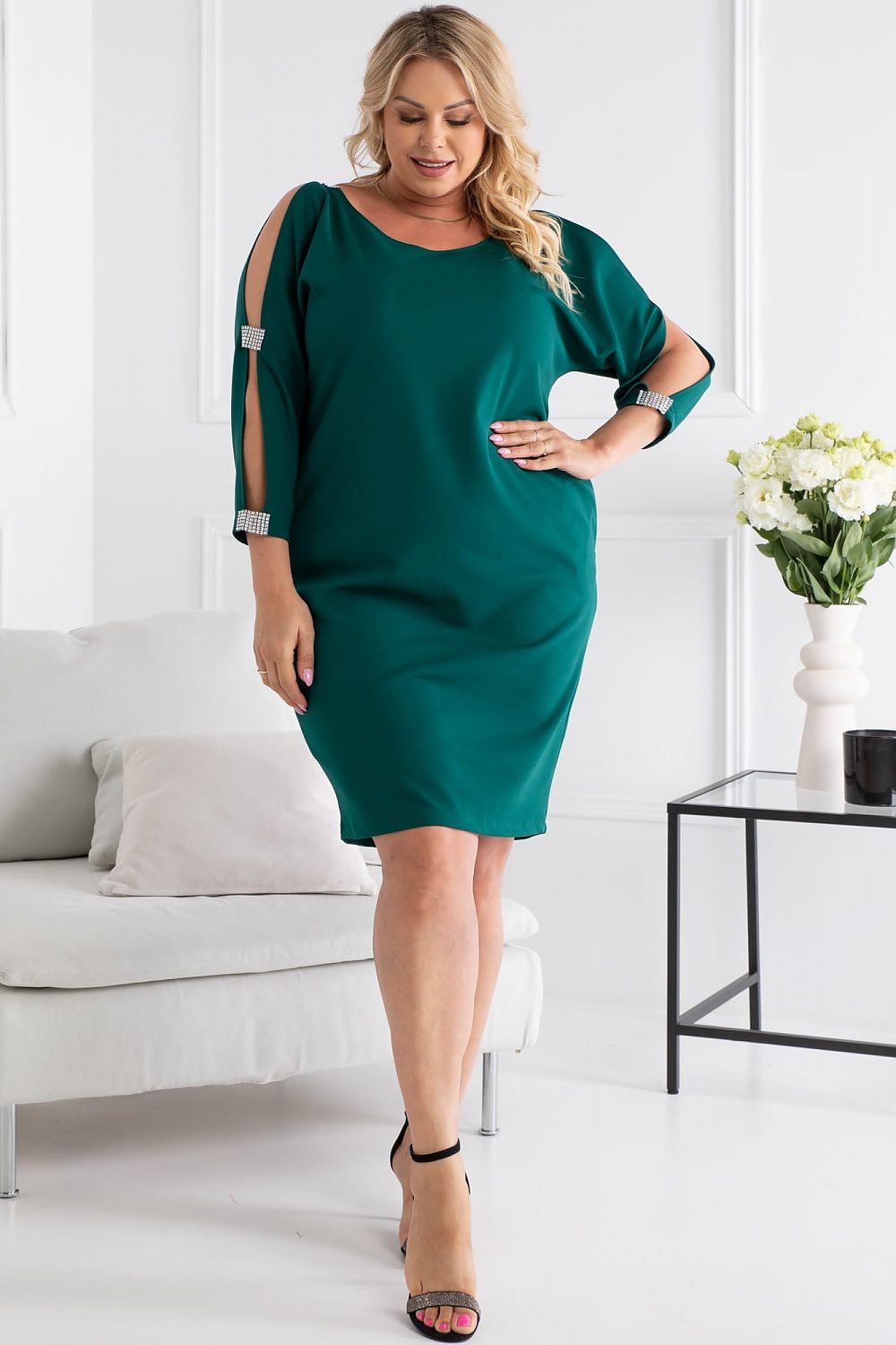  Plus size jurk model 191382 Karko 