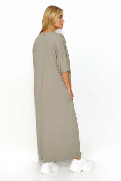 ZephyrAura Elegance Maxi jurk in meerdere kleuren - zomeroutfit met V-hals en zakken