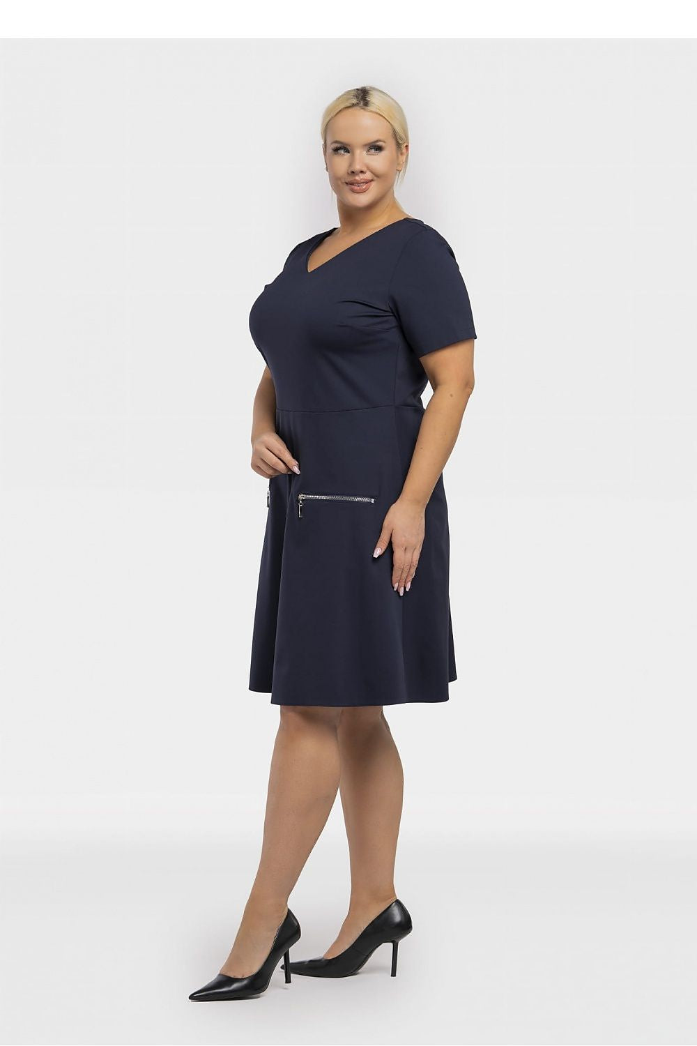  Plus size jurk model 195022 Karko 