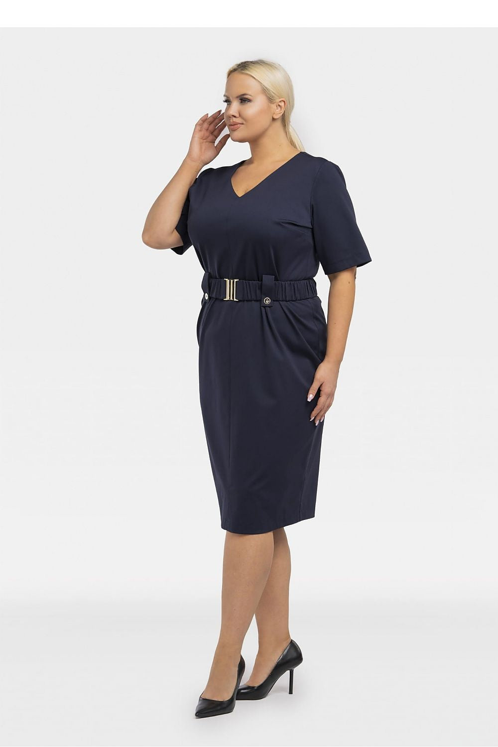  Plus size jurk model 195024 Karko 