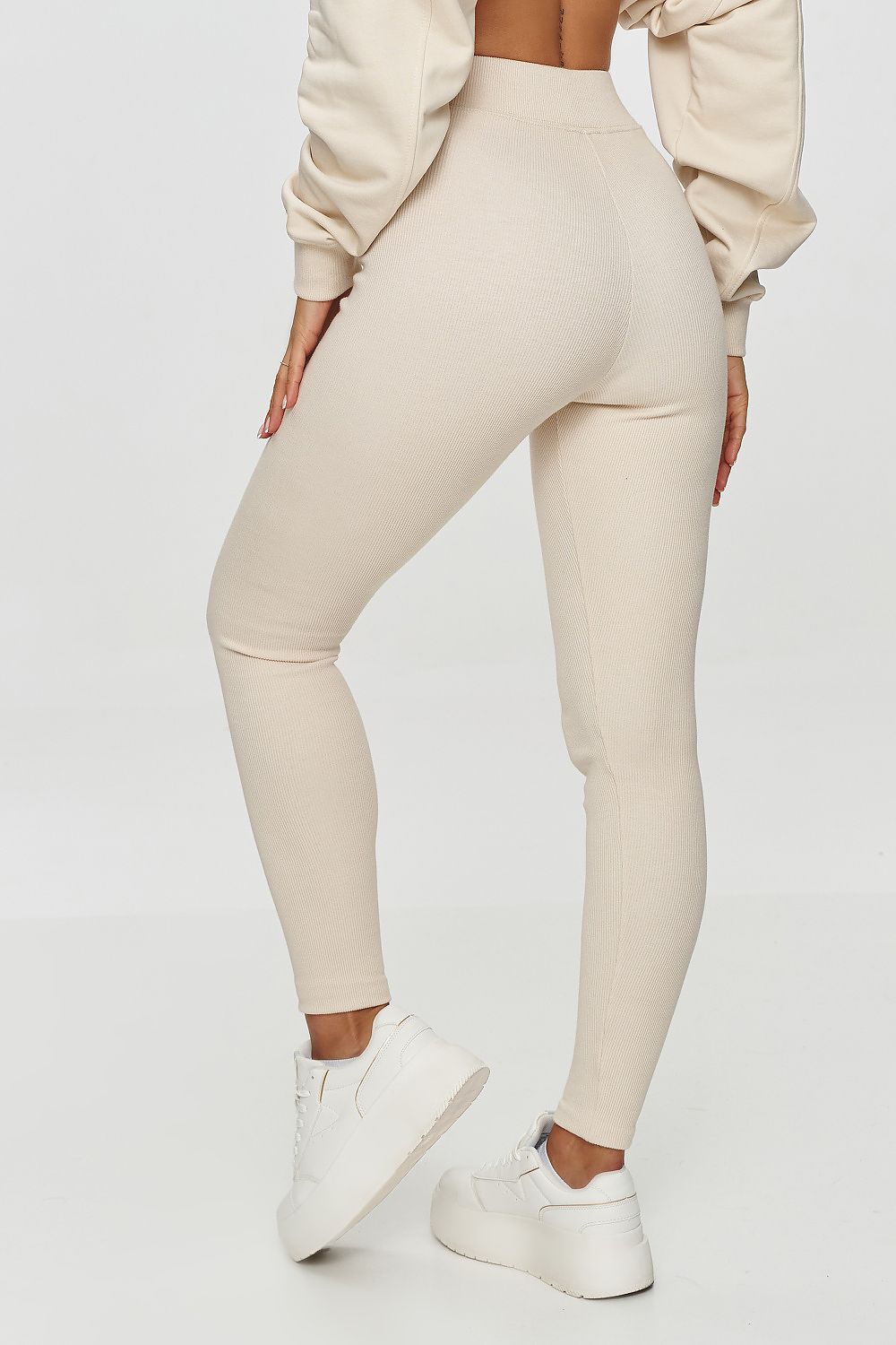 Lange Leggings Modell 202958 Makadamia