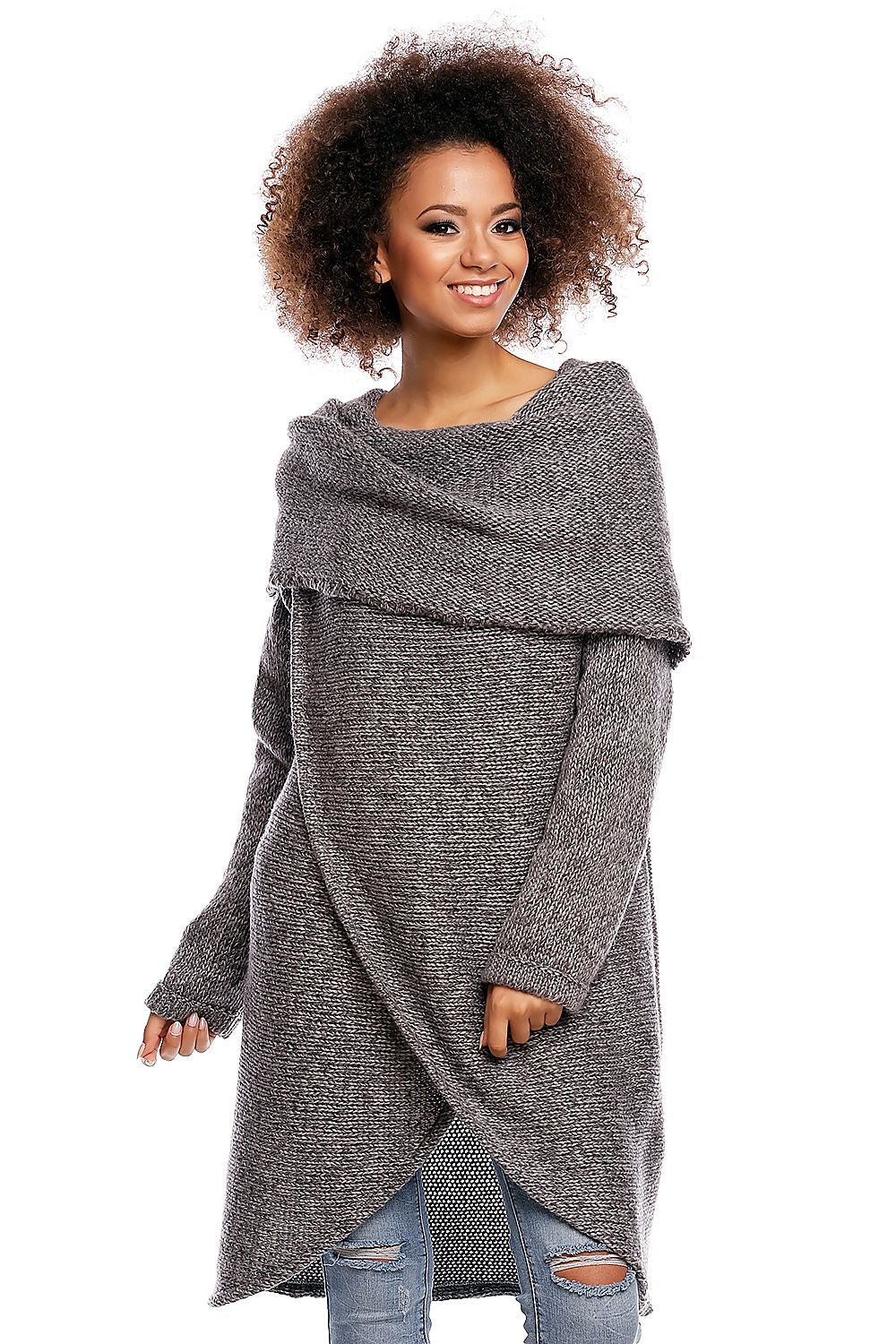 long sweater model 84298 PeeKaBoo