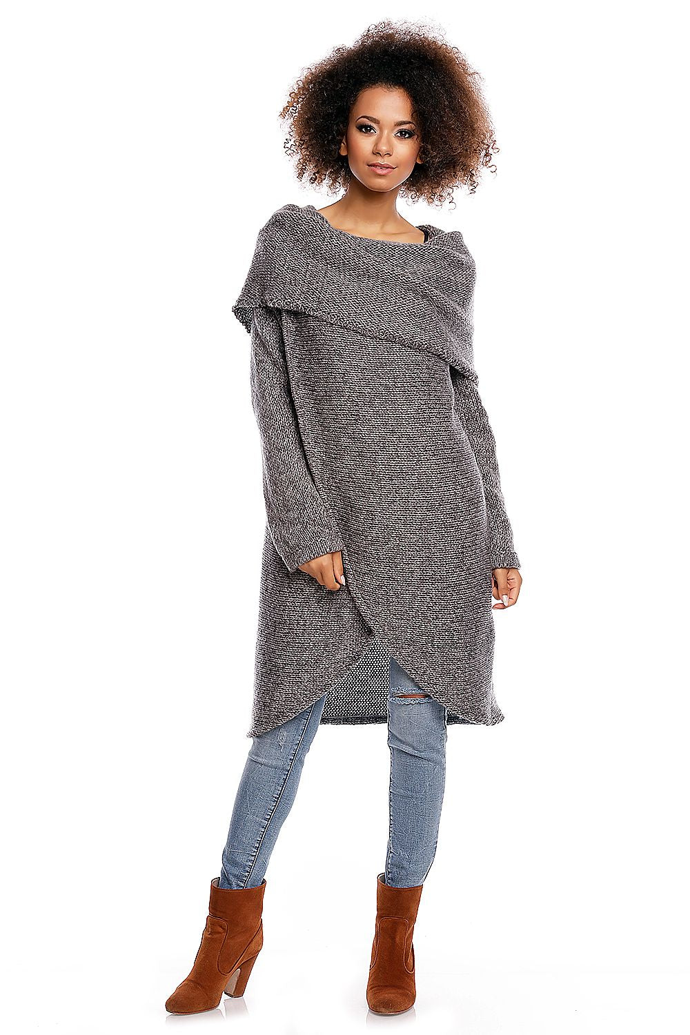 long sweater model 84298 PeeKaBoo