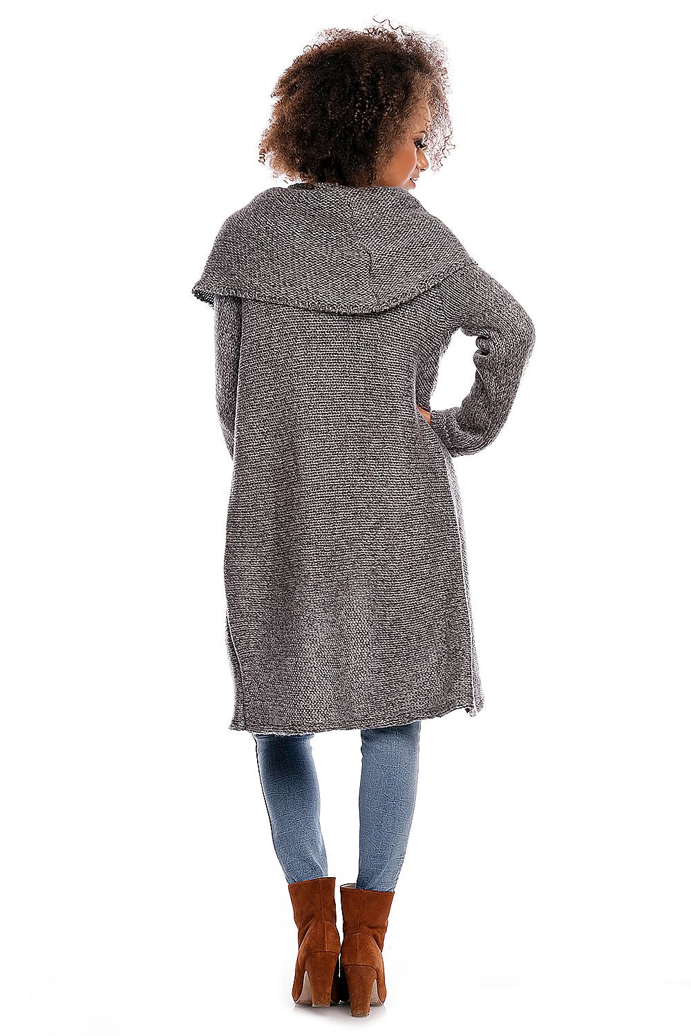 long sweater model 84298 PeeKaBoo