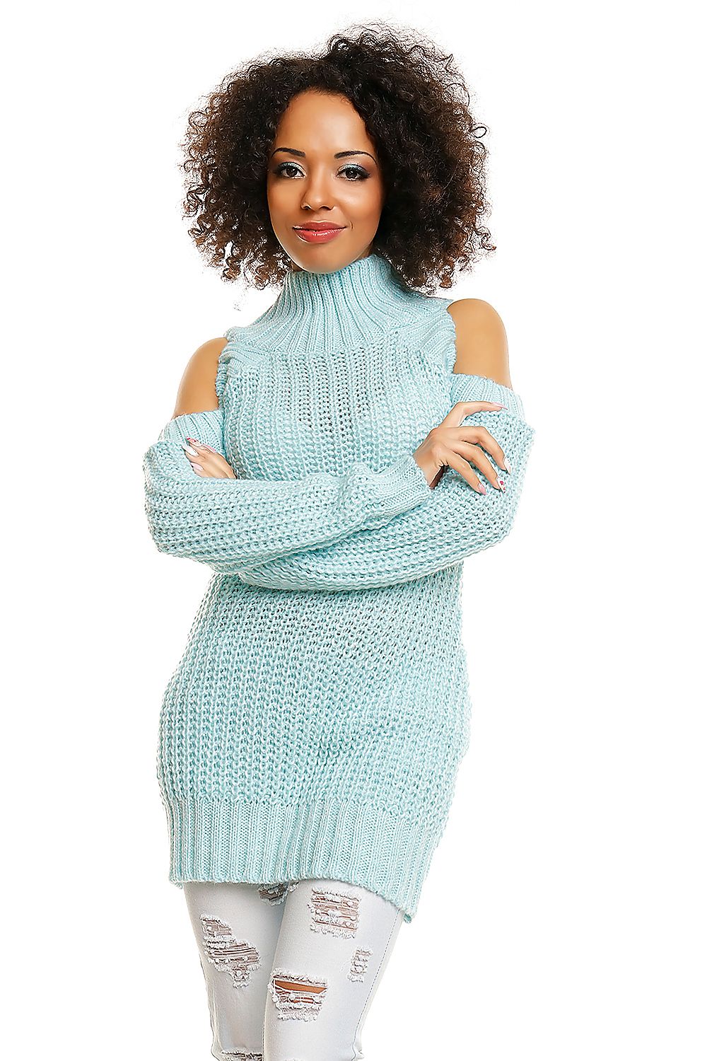 dicker Pullover Modell 84347 PeeKaBoo