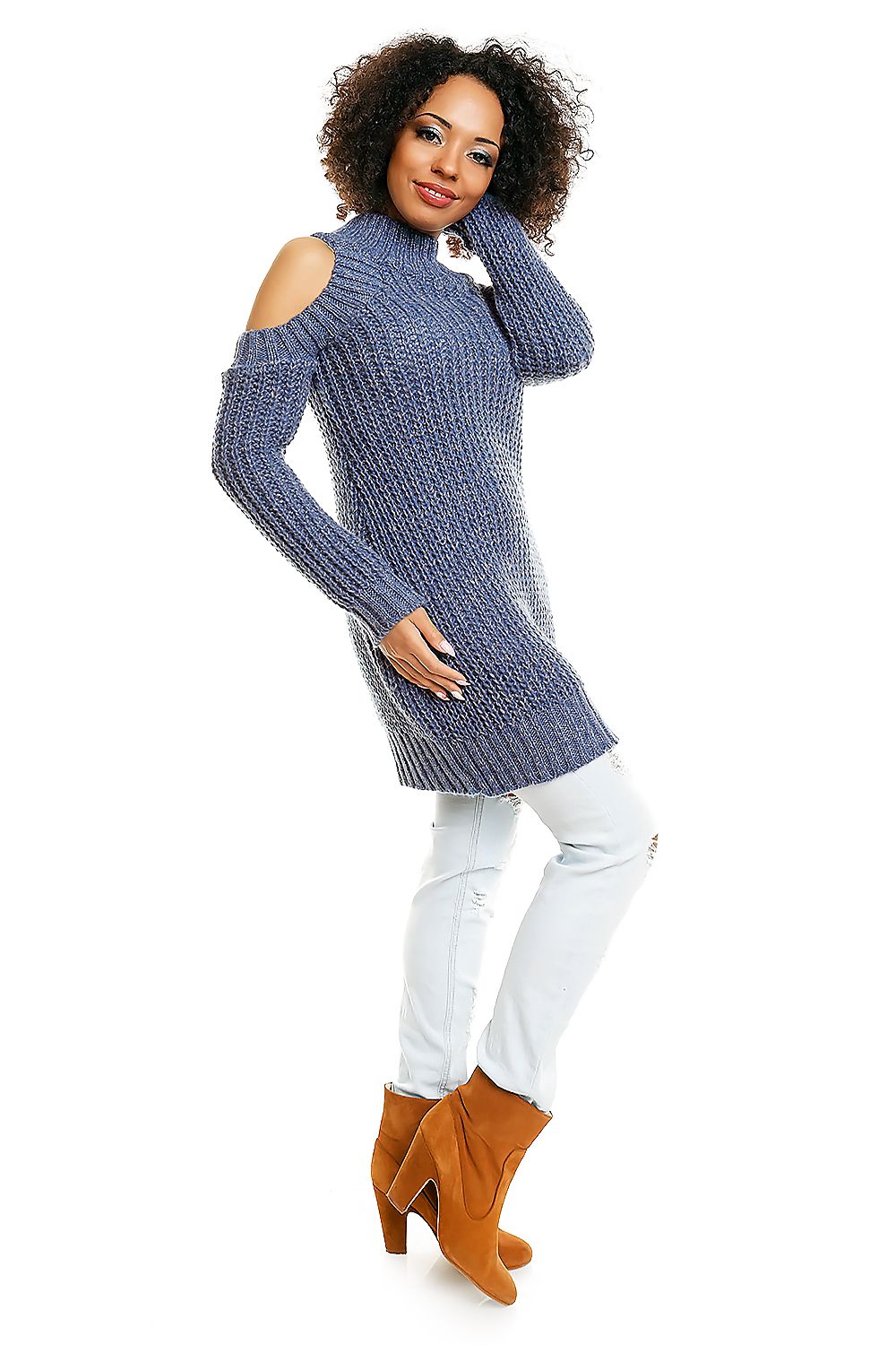 thick sweater model 84347 PeeKaBoo