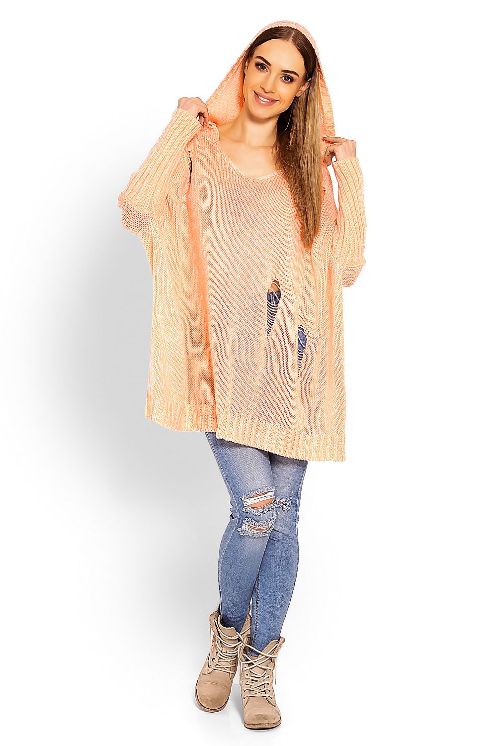 Langer Pullover Modell 114564 PeeKaBoo