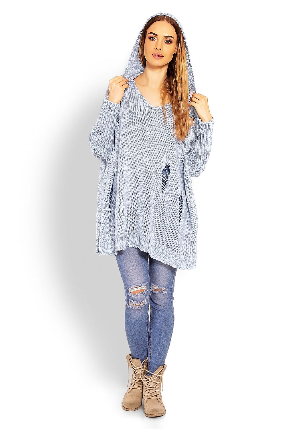 long sweater model 114564 PeeKaBoo