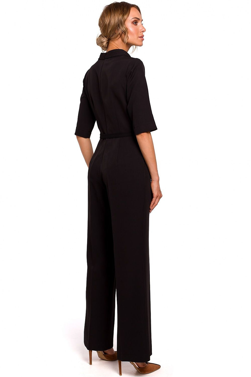 Jumpsuit met getailleerde top en rechte pijp