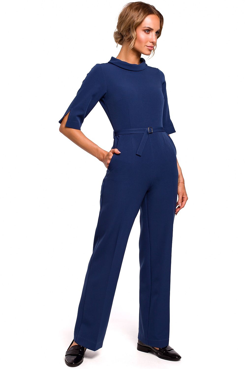 Jumpsuit met getailleerde top en rechte pijp