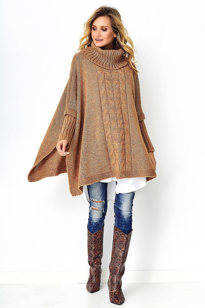 Poncho Modell 139871 Makadamia