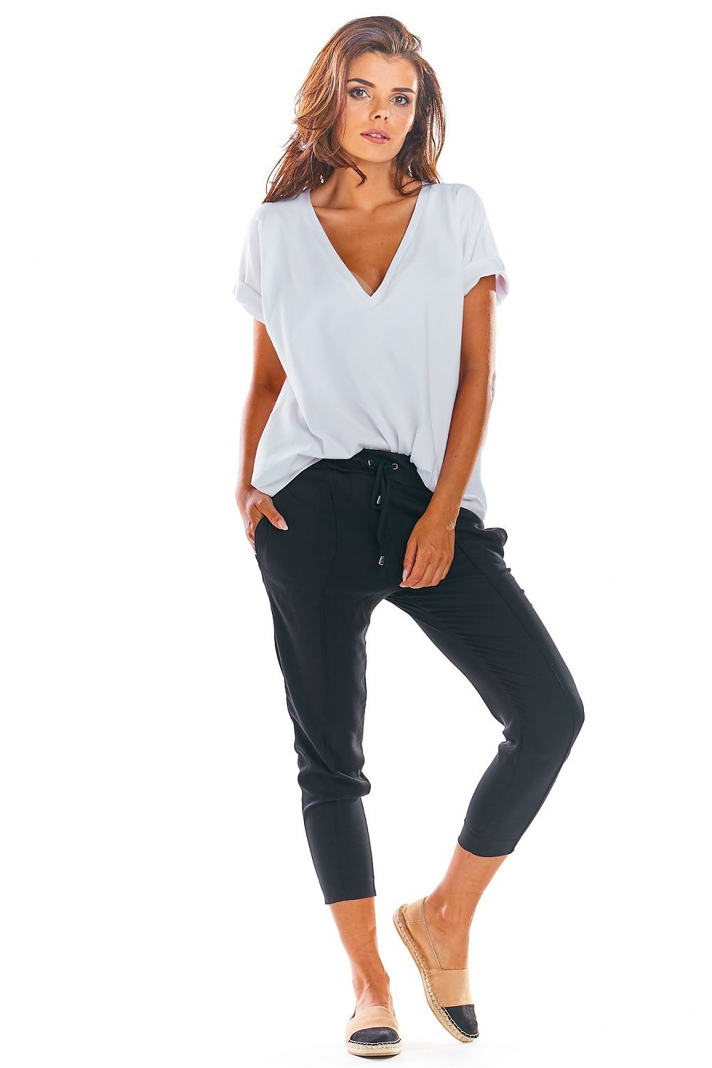 Ladies trousers model 144656 awama