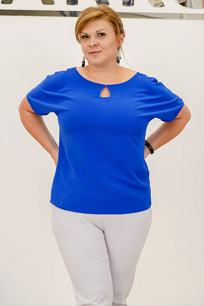  Plus size blouse model 169138 Karko 