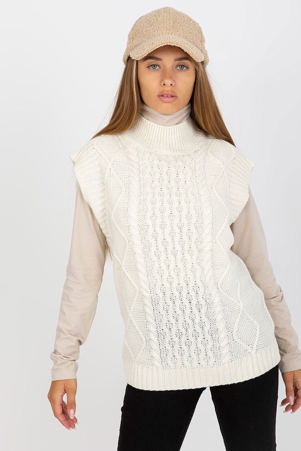 ärmelloser Pullover Modell 170942 Sublevel