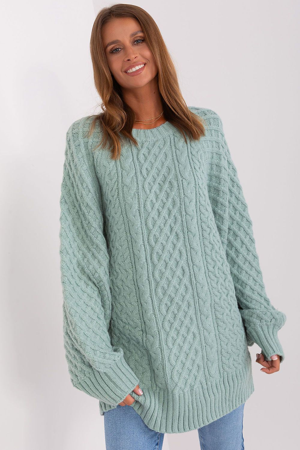 Langer Pullover Modell 185749 AT