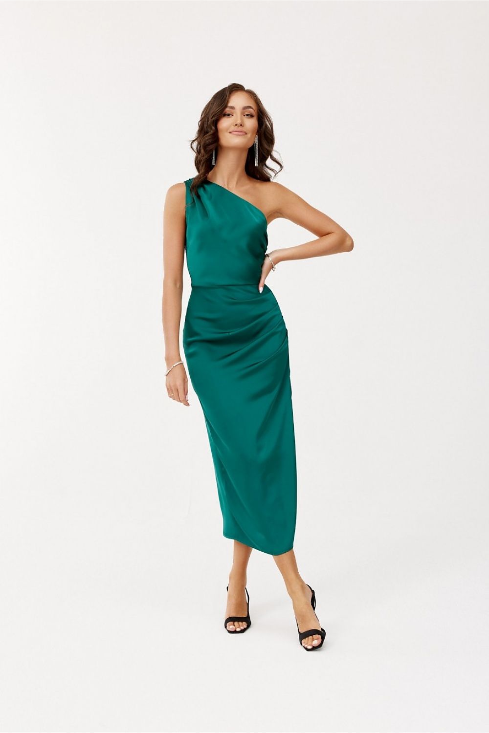 Aurora Pleated Midi Dress | 200159 Roco Fashion