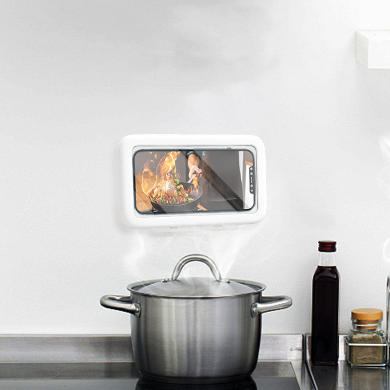 Waterproof phone case for the shower or kitchen