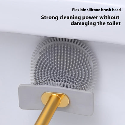 Wall Mounted Silicone Toilet Brush – For Deep Cleaning Without Awkward Corners or Gaps