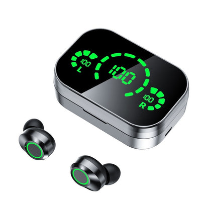 YD03 Drahtloses Bluetooth-Headset TWS Smart Digital Display mit großem Bildschirm und Atemlicht im Ohr