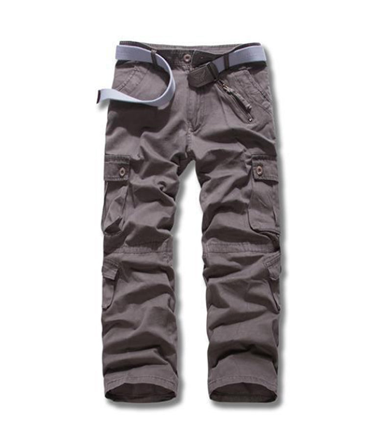 100 % Baumwolle, lange Herrenhose, taktische Outdoor-Hose mit mehreren Taschen