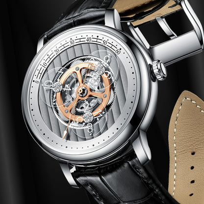 Small Men's Watch with Open Heart: Elegance and Precision in One