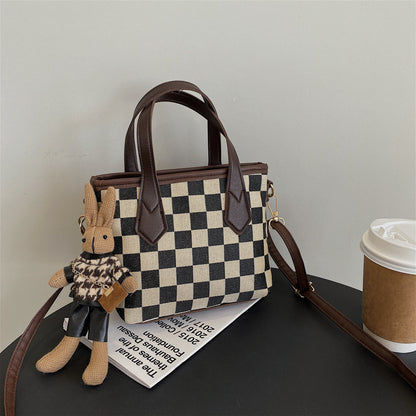 Fashionable Houndstooth Shoulder Bags