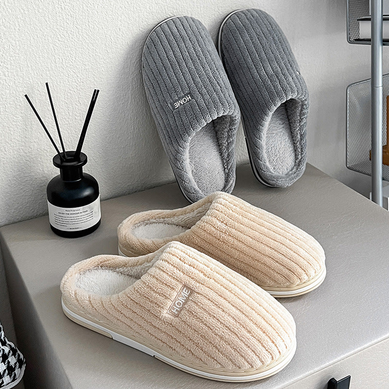 Warm slippers with anti-slip