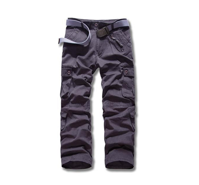 100 % Baumwolle, lange Herrenhose, taktische Outdoor-Hose mit mehreren Taschen