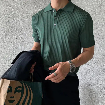 Lined polo shirt