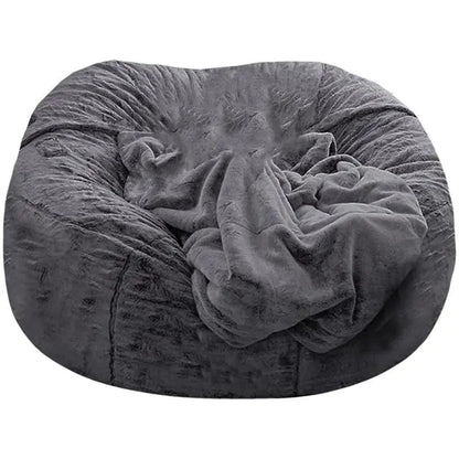 Heat Up Your Winter with the Luxury Faux Fur Lounge Beanbag – Where Comfort Becomes Queen!