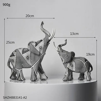 Sculptures &amp; Figurines Modern Decoration elephants