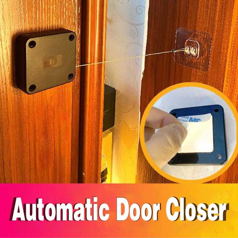 Secure shut-Automatic door closer