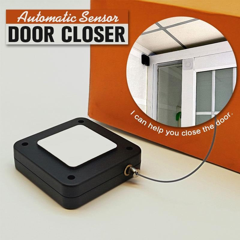 Secure shut-Automatic door closer