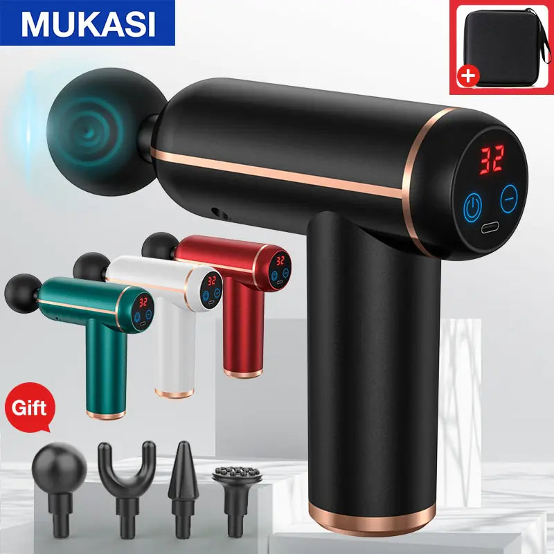 Mukasi Portable Percussion Massage Gun for Deep Muscle Relaxation