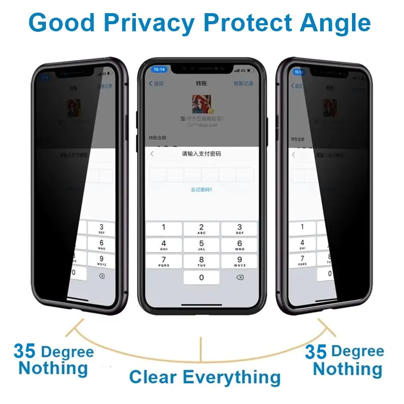 Magnetische samsung privacy case