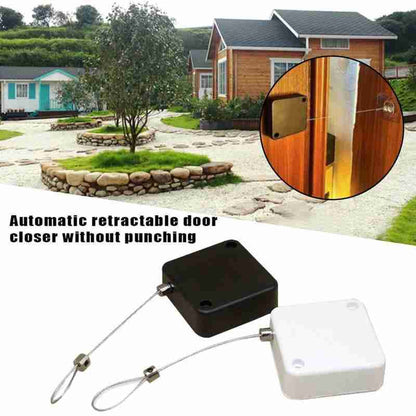 Secure shut-Automatic door closer