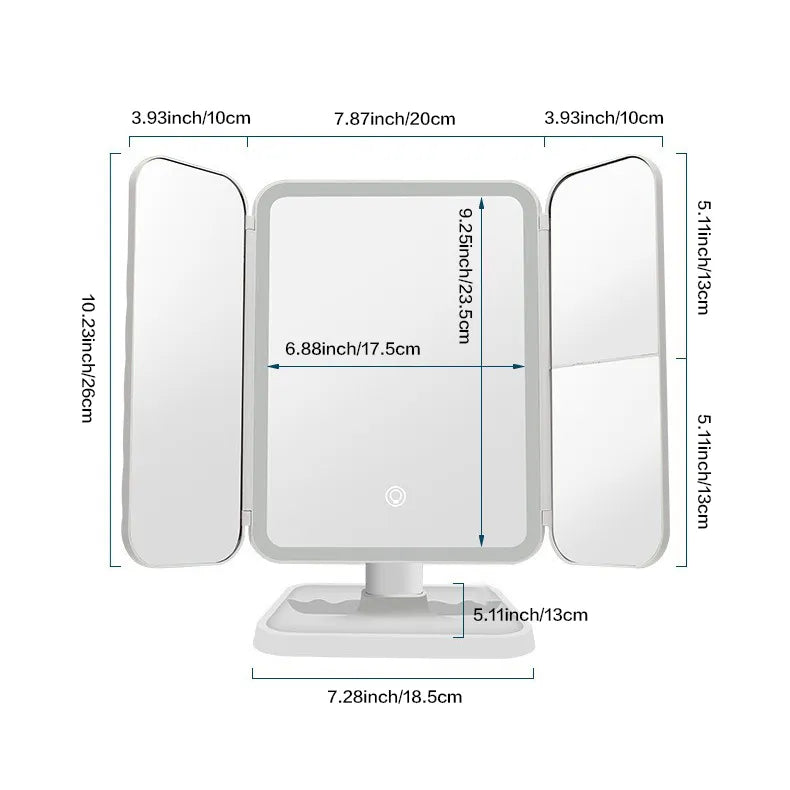 Smart Tri LED Makeup Spiegel